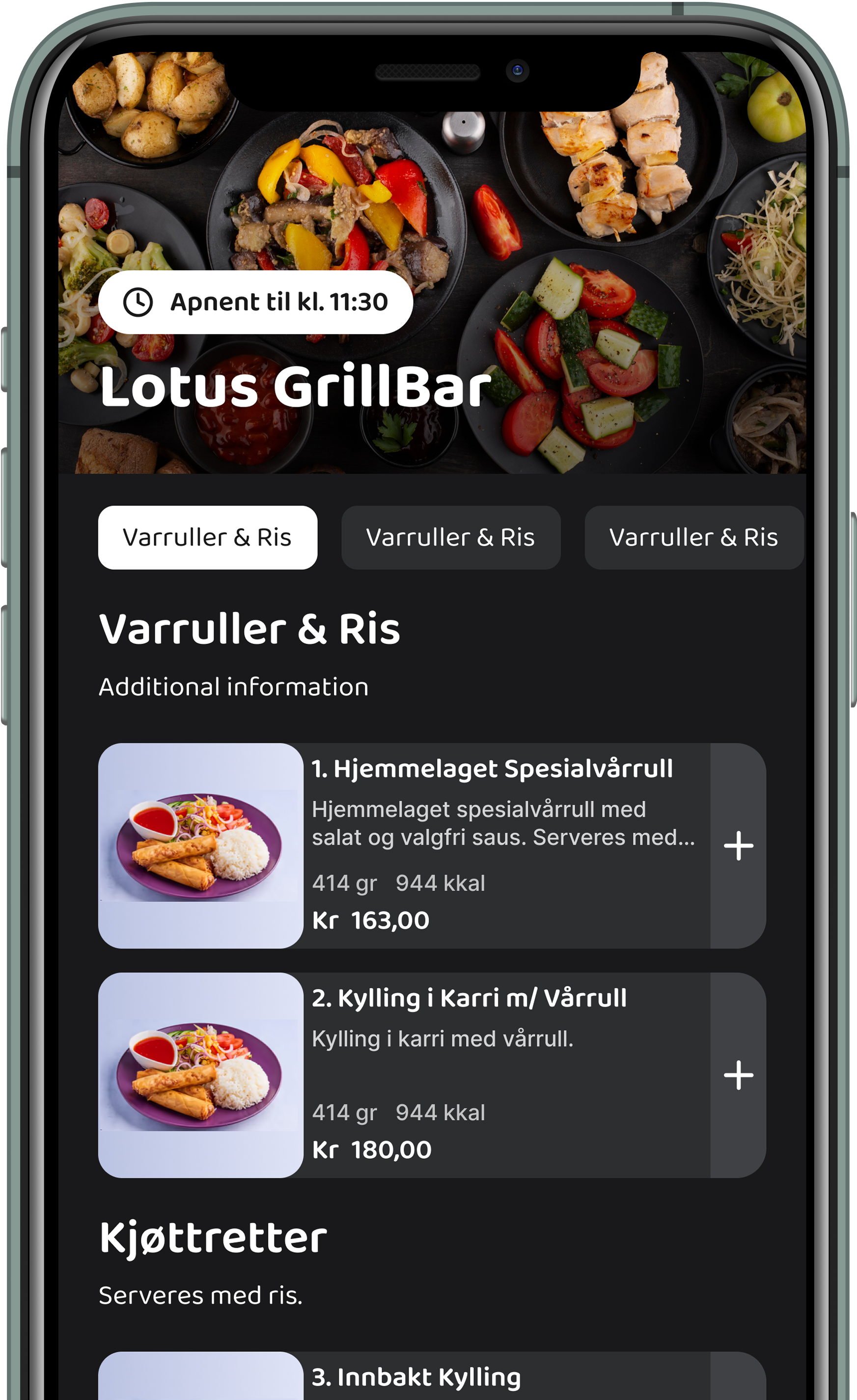 Bordbestilling – gjest skanner QR-kode på bordet og bestiller fra mobilen